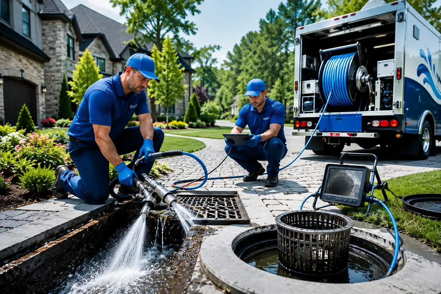 Local outdoor drain cleaning professionals in Redding, CT